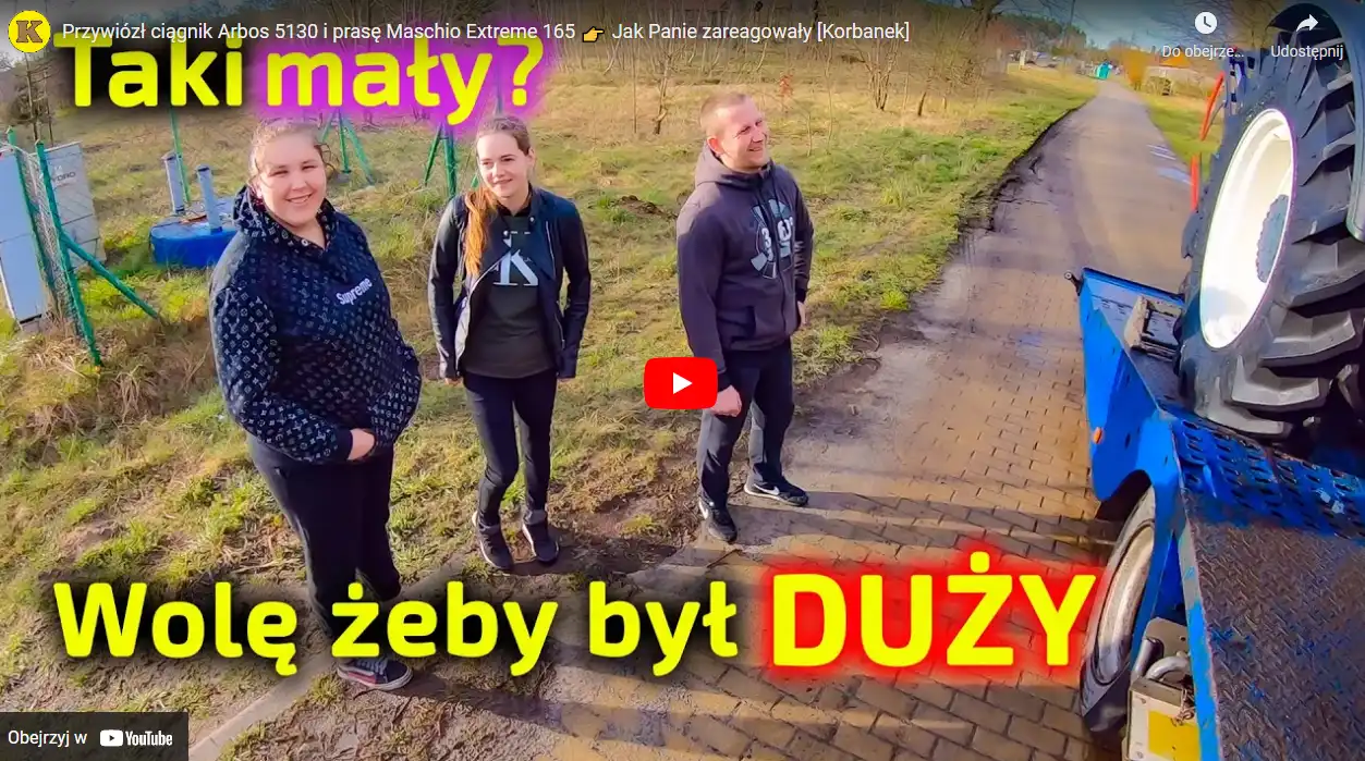 Ciągniki prasy maszyny rolnicze dostarczane po zakupie do klientów